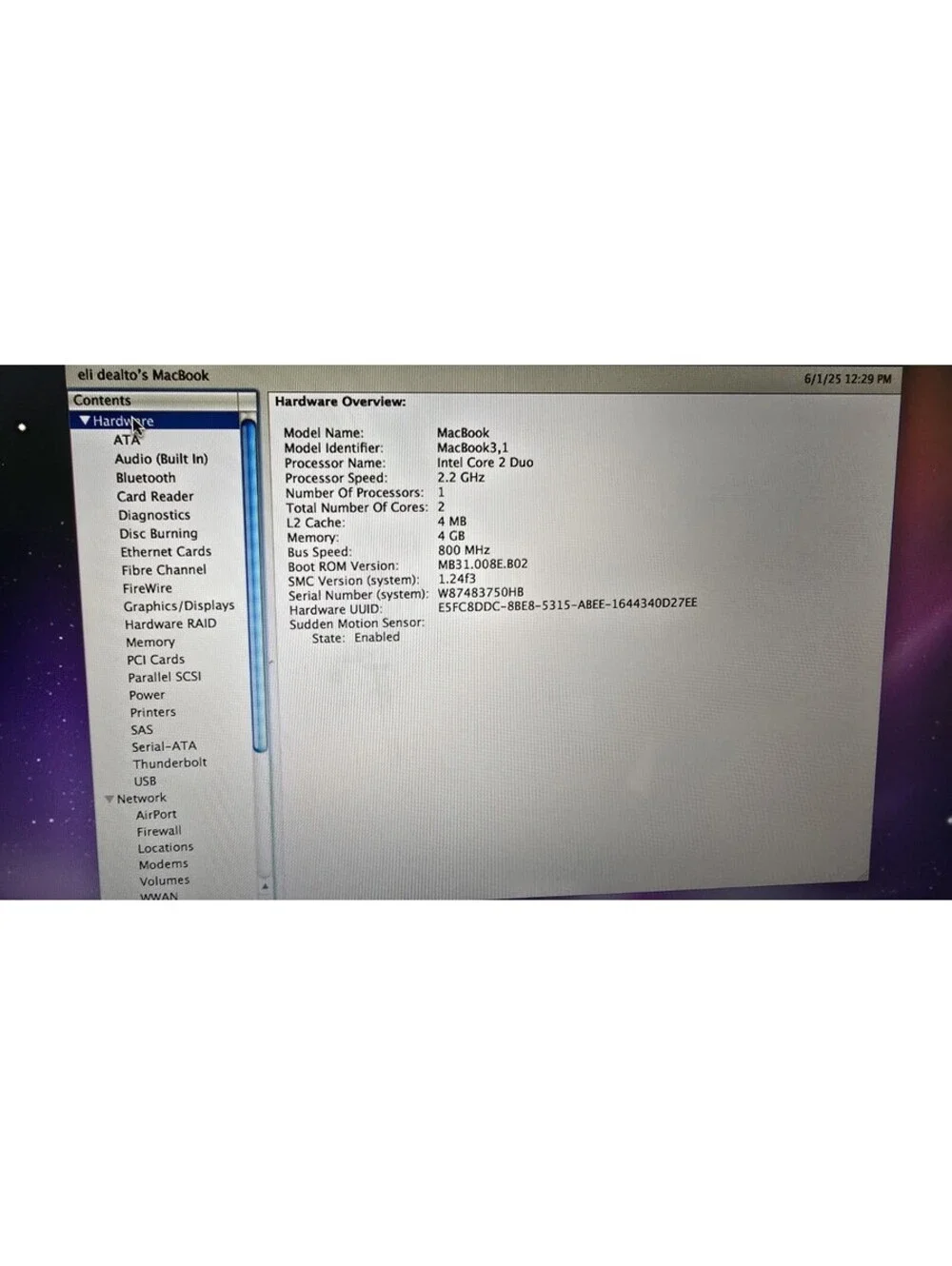 Apple MacBook Core 2 Duo A1181 13